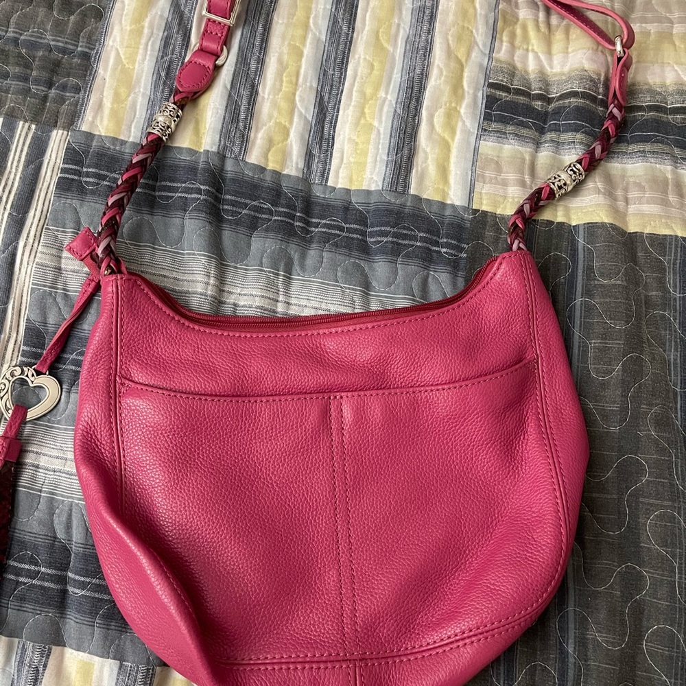 Brighton Pink Leather Shoulder Bag